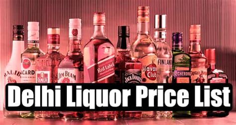 liquor rates in delhi.